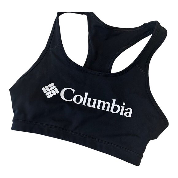 Columbia Women SZ SMALL Classic Logo Racerback Omni Wick Bra Sport - Unlined - Picture 2 of 6